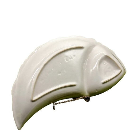 Vintage Belmar of CA White Ceramic Divided Dish - Picture 4 of 4